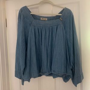 Madewell denim swing top